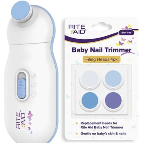 Baby Grooming Nail Trimmer Cutter with 4PK Nail Filing Replacement Set